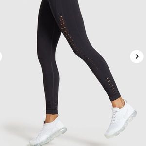 Gymshark energy seamless leggings in black M